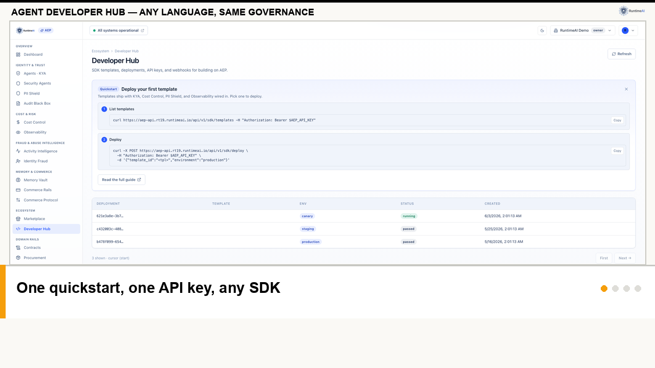 Agent Developer Hub